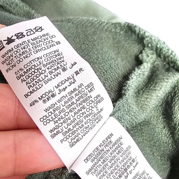 Sweaty Betty Womens After Class Relaxed V-Neck Pullover Hoodie, Green, Size 8-10 - Picture 8 of 9